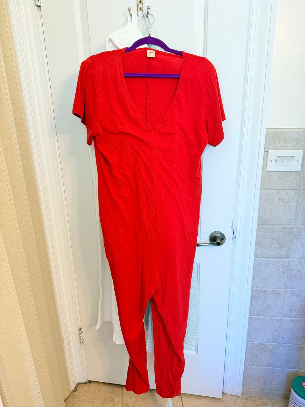 Smash + Tess Vibrant Red Romper
